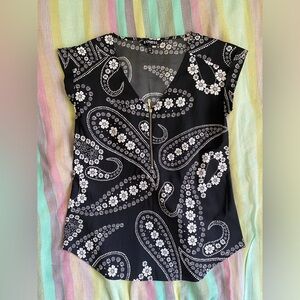 Express paisley blouse top